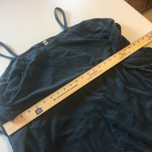 Urban Outfitters + We The Free Oversized Top Small Black Flowy Open Back Boho - Picture 6 of 9